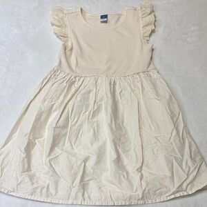 Old Navy Ivory Kids Dress with Lace Sleeves